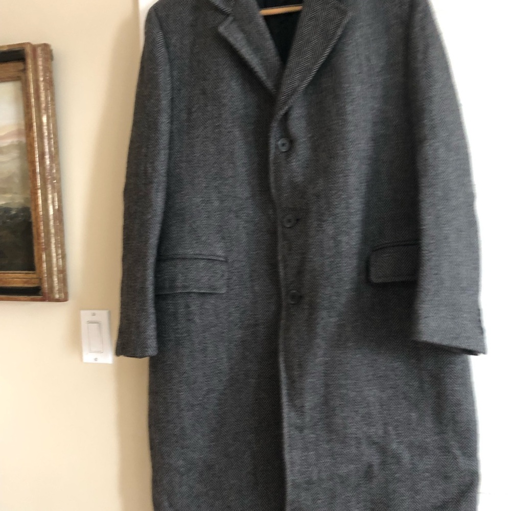 Men's Gray Wool Coat